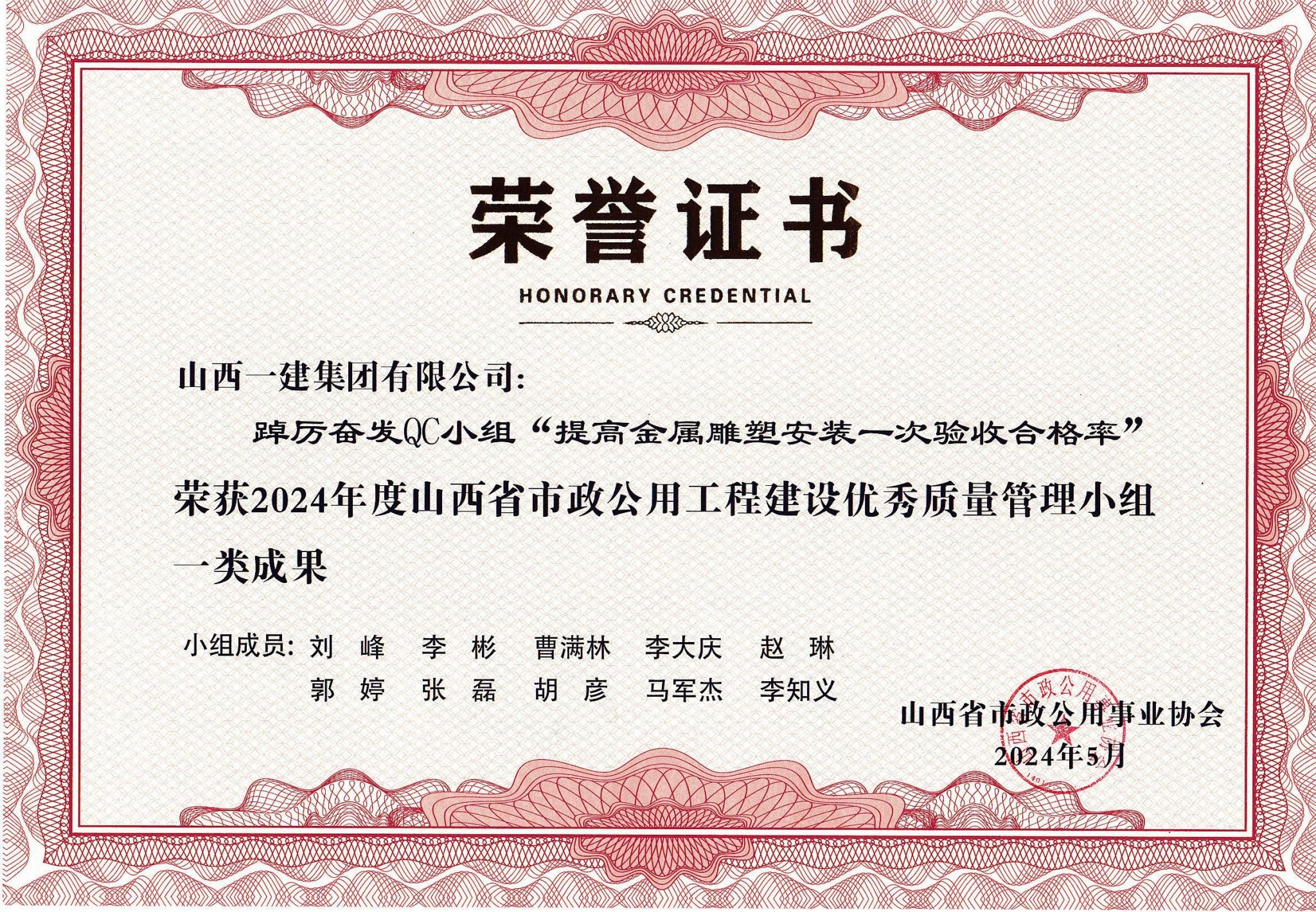 ɽ����Ͷһ�����Ż�ʡ����ҵЭ������QC�ɹ�